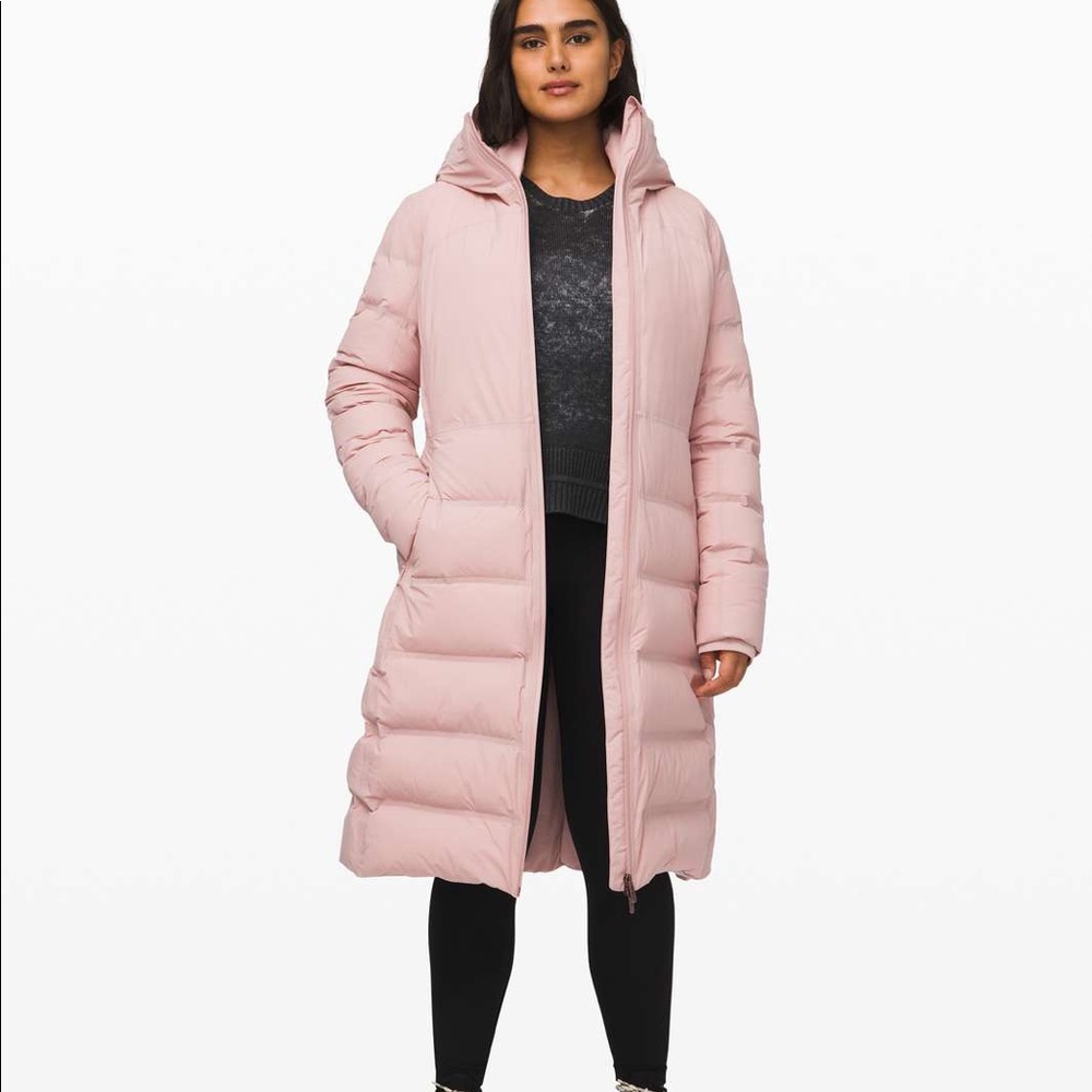 Lululemon Sleet Street Long Jacket Down Size 10